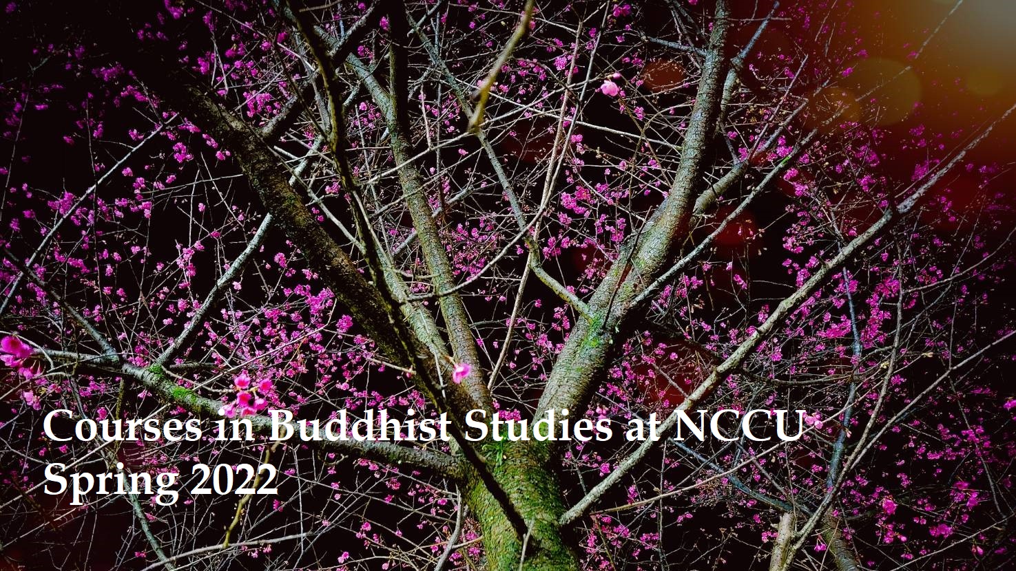 Courses in Buddhist Studies at NCCU, Spring 2022
